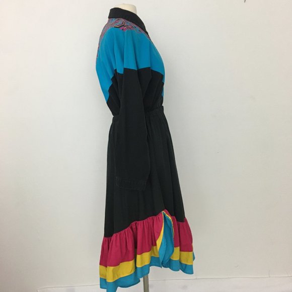 ❌sold❌Rockabilly Square Dance Costume L Loud 80s - Picture 4 of 8